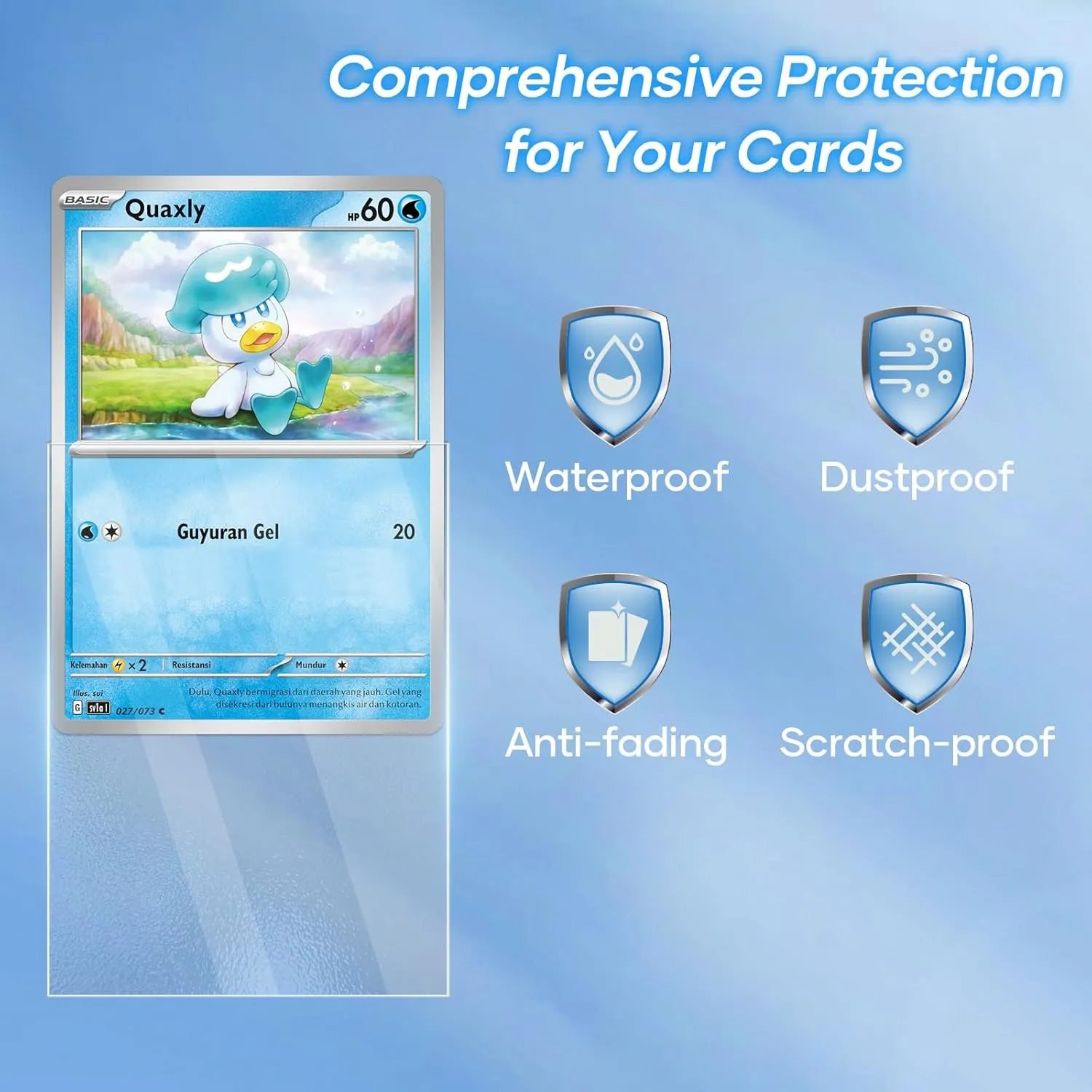 1000 Counts Card Sleeves, Matte Clear Card Sleeves Deck Card Protectors, Trading Card Sleeve Fit for MTG, Baseball, Sports, Game Cards (Matte Clear)