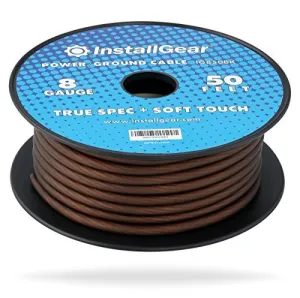 8 Gauge Wire (50ft) Copper Clad Aluminum Caa - Primary Automotive Wire, Car