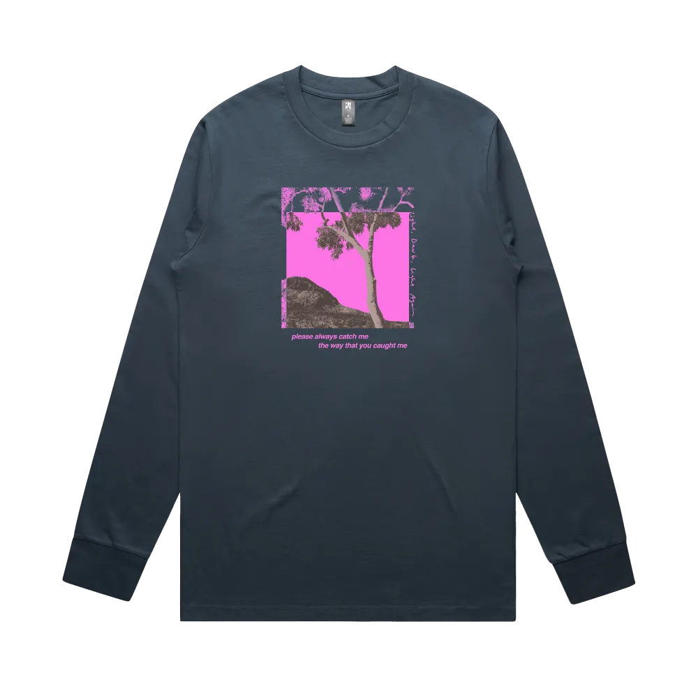 Angie McMahon Dark Again Blue-Grey Long Sleeve Shirt