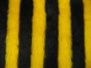 Busy Bumble Bee striped fuzzy faux fur car steering wheel cover