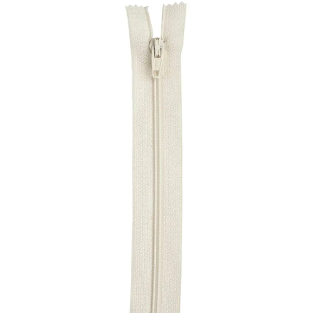 Coats Lightweight Separating Zipper 16in Natural