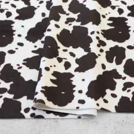 Cow Black White Faux Fur