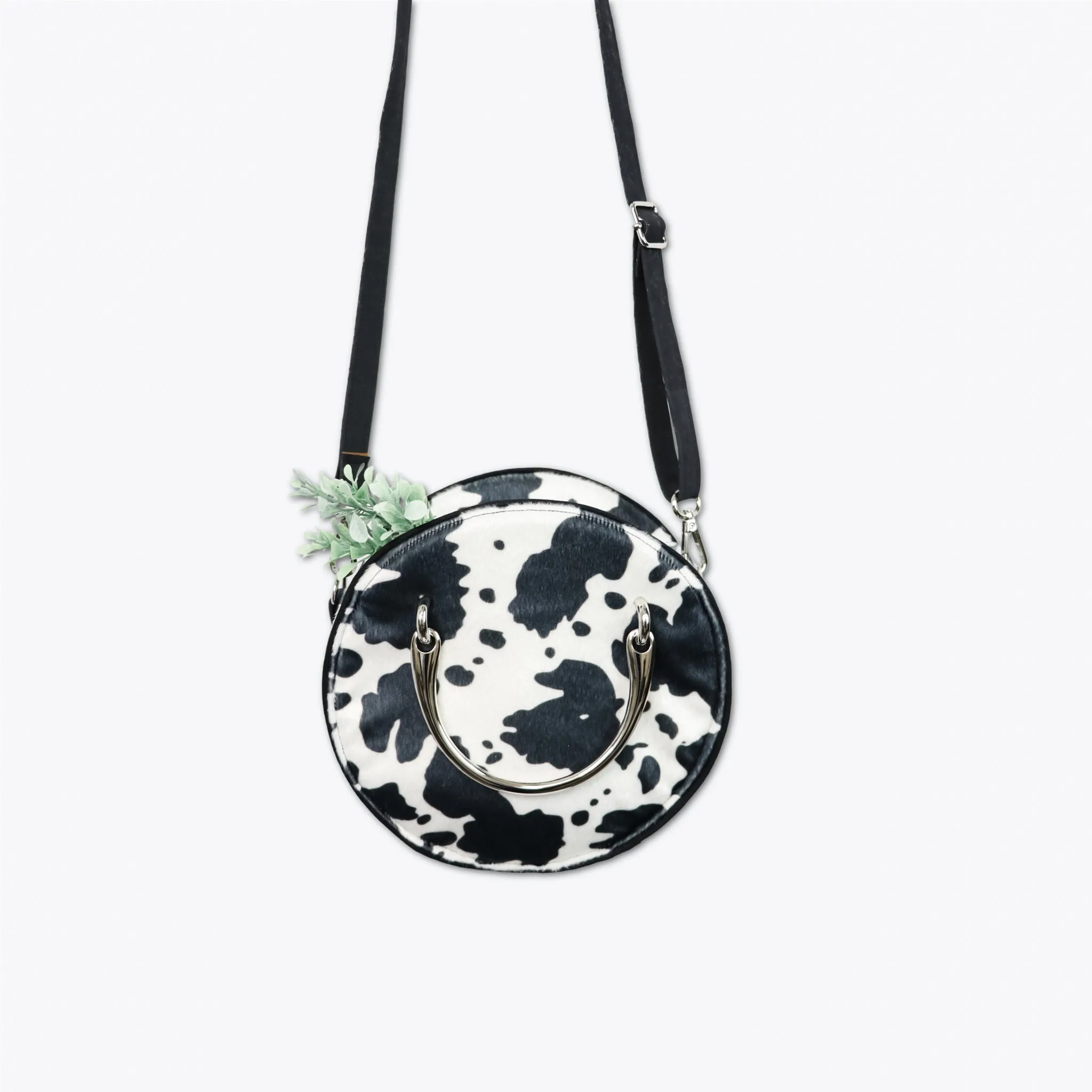 Cow Black White Faux Fur