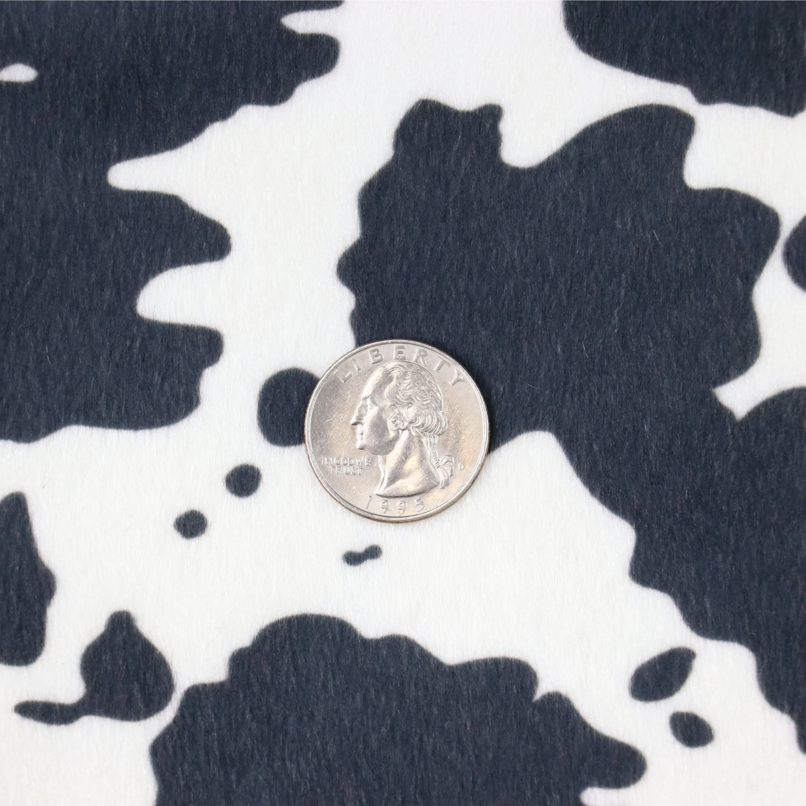 Cow Black White Faux Fur