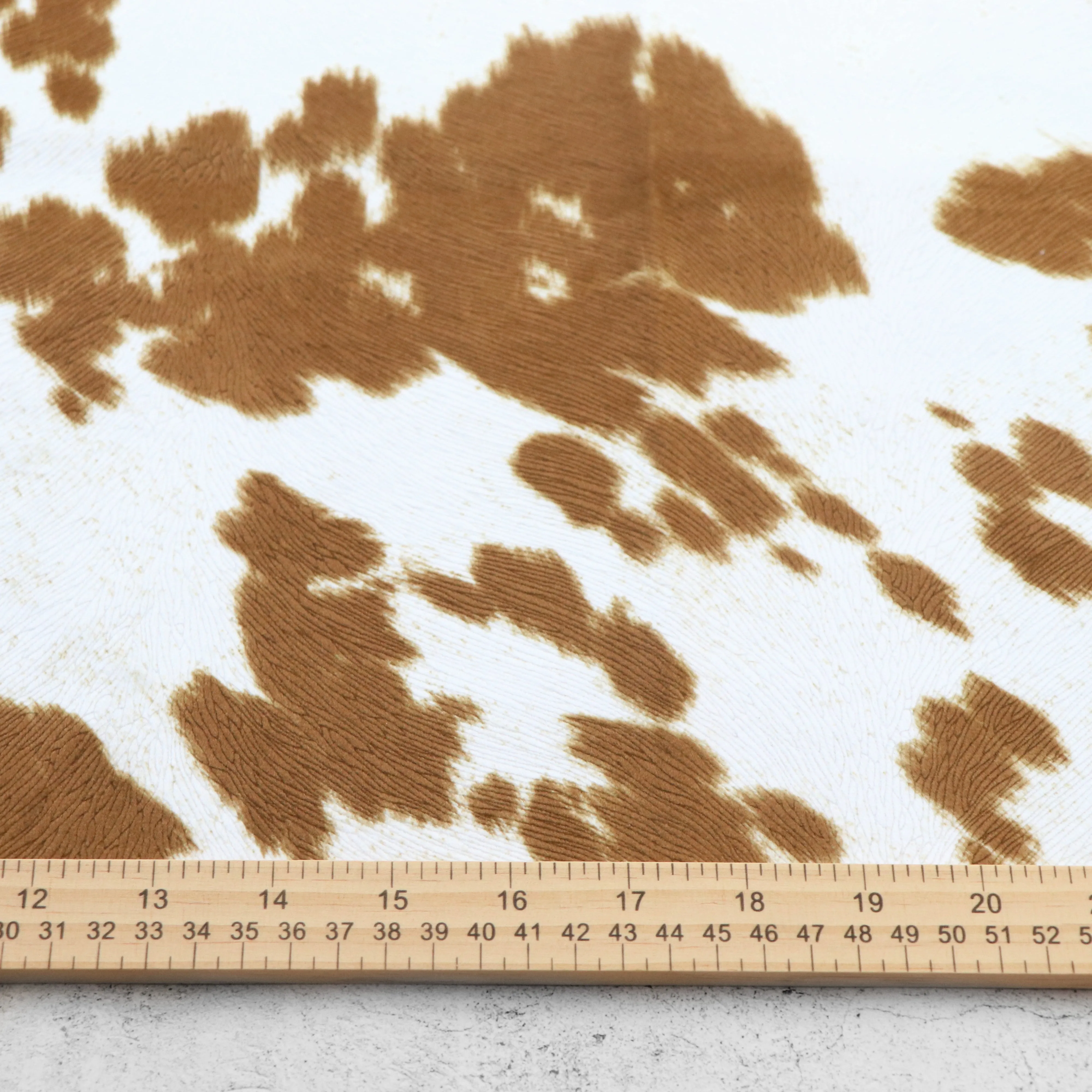 Cow Cream Bronze Faux Fur