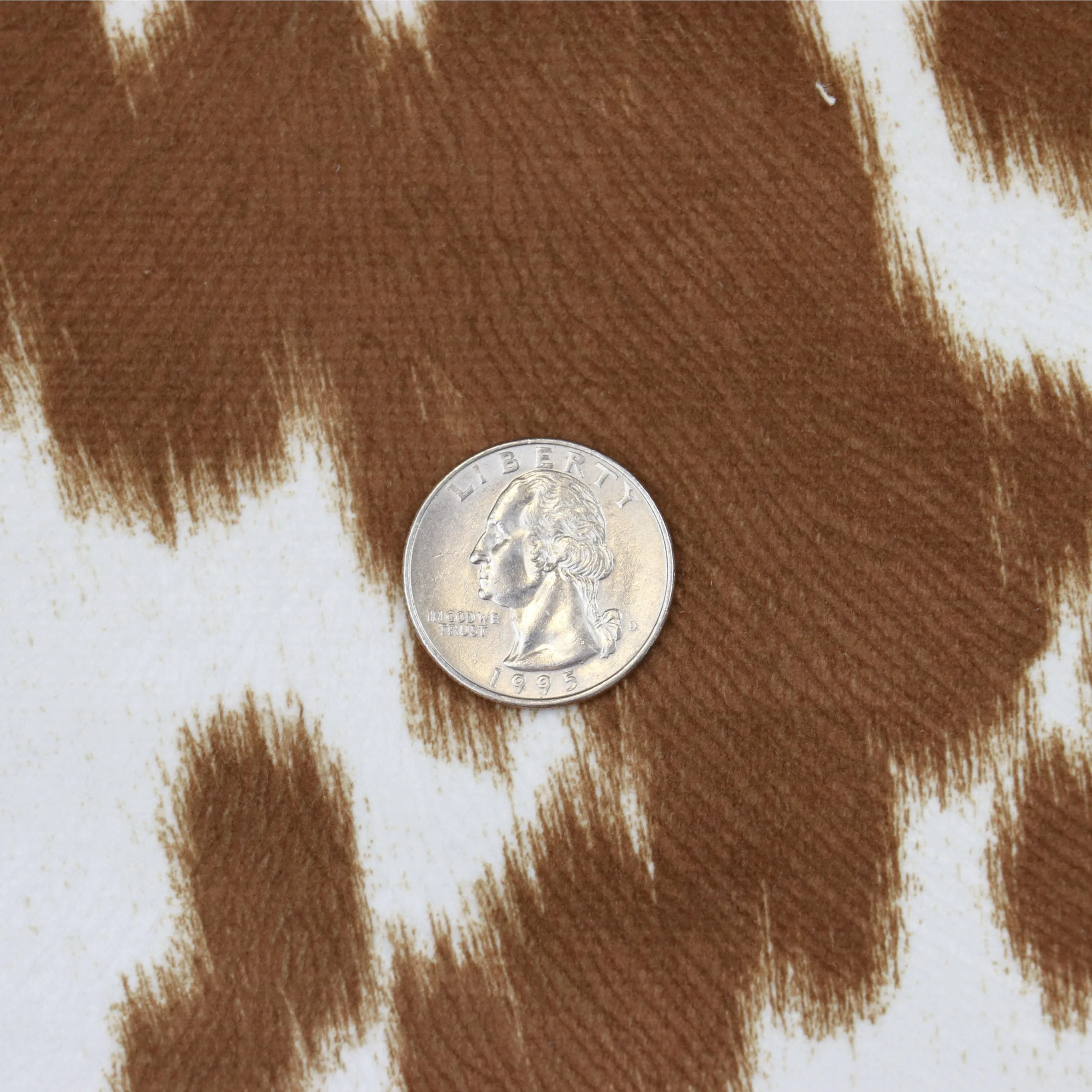 Cow Cream Bronze Faux Fur