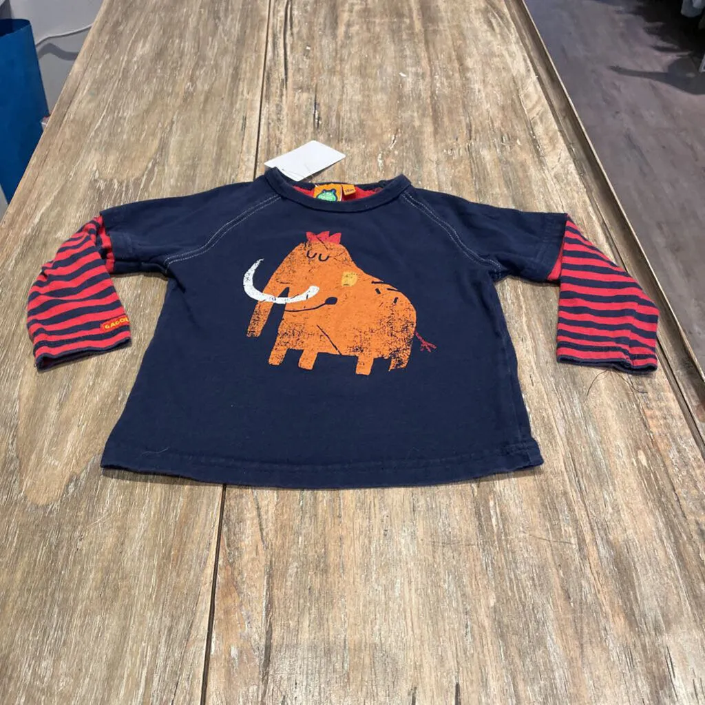 Gagou Tagou Blue mamoth Cotton Longsleeve 18m