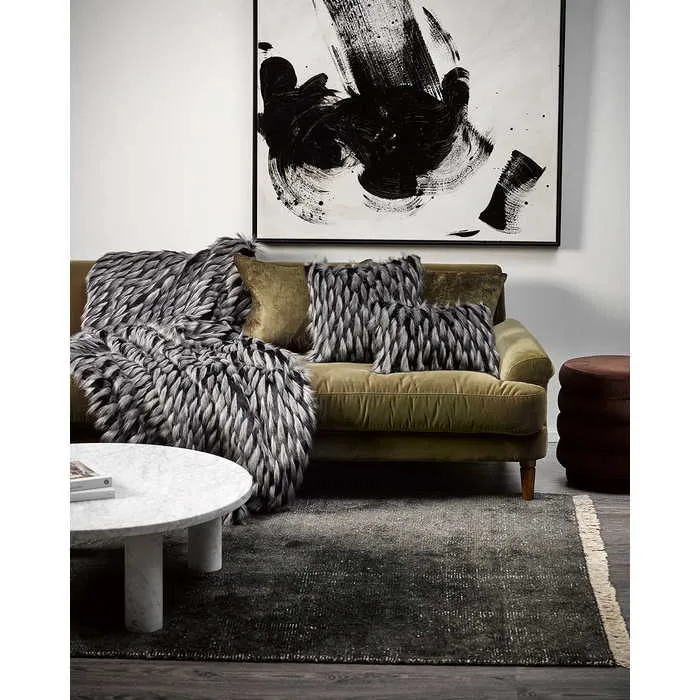 Guinea Fowl Throw (Faux Fur)