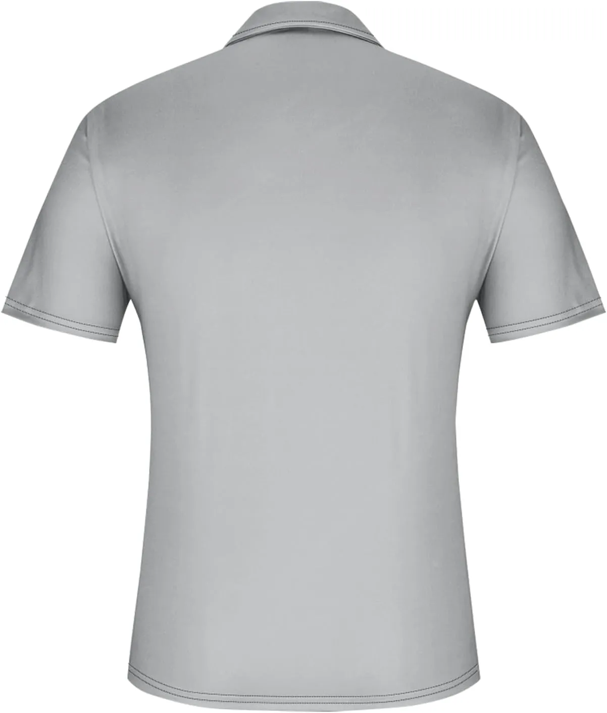 Men's Slim fit Breathable Solid Golf Polo with Pocket Summer Plain Short Sleeve Casual Fashion Shirt
