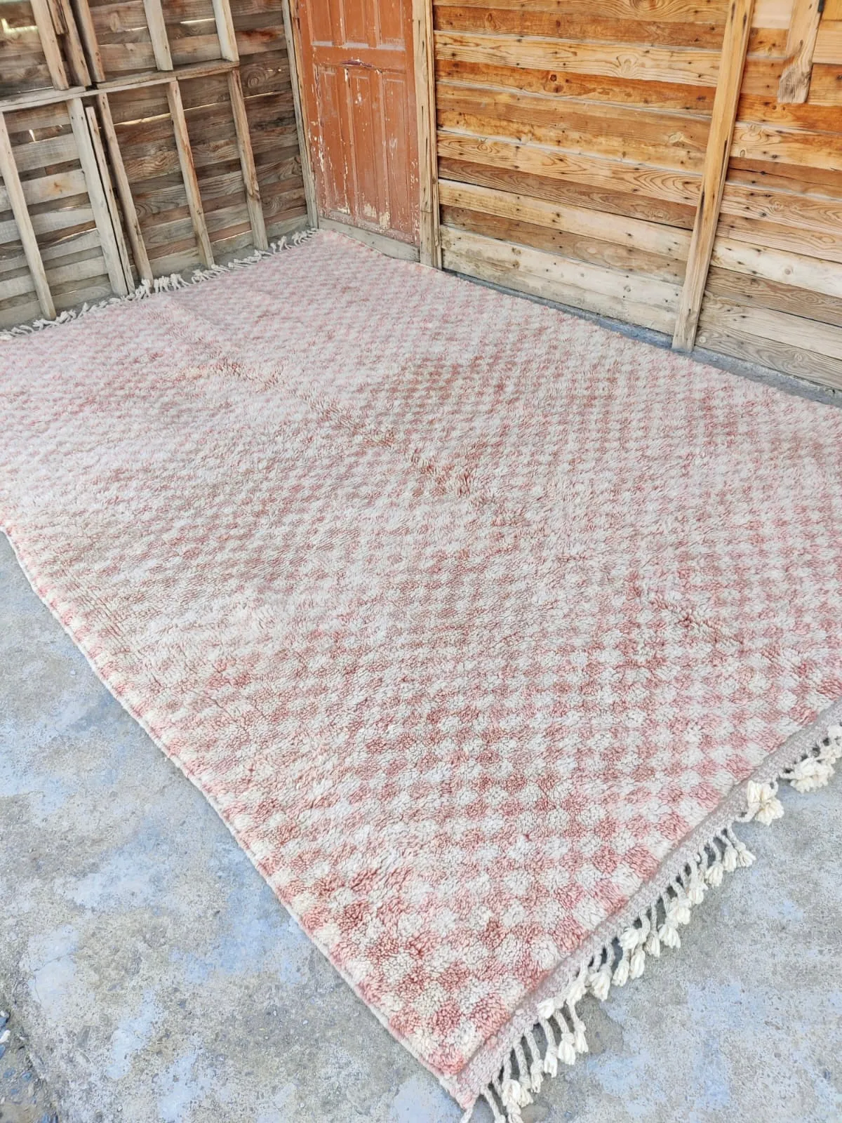 MRIRT BENI OURAIN RUG “Checkered Series” Salmon