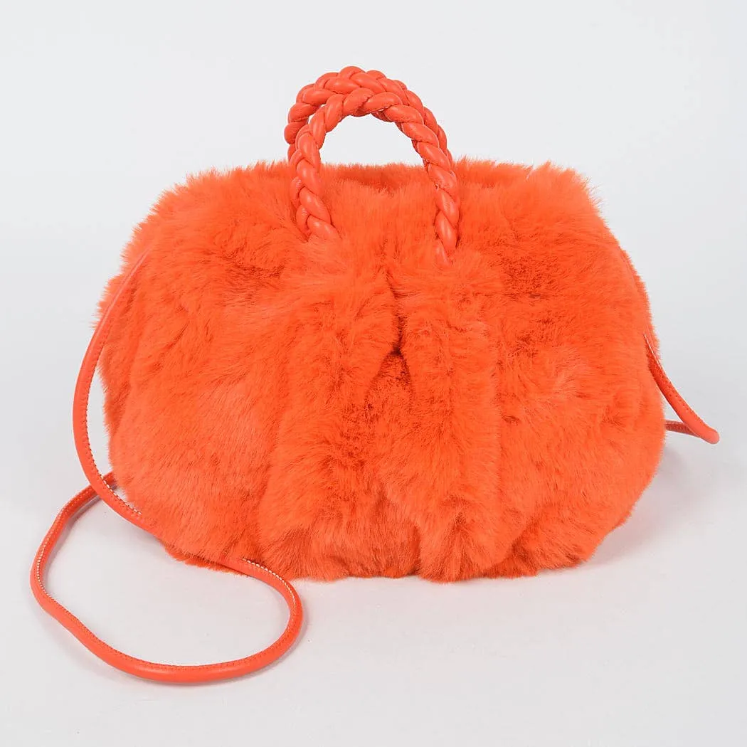 Orange Fuzzy Purse