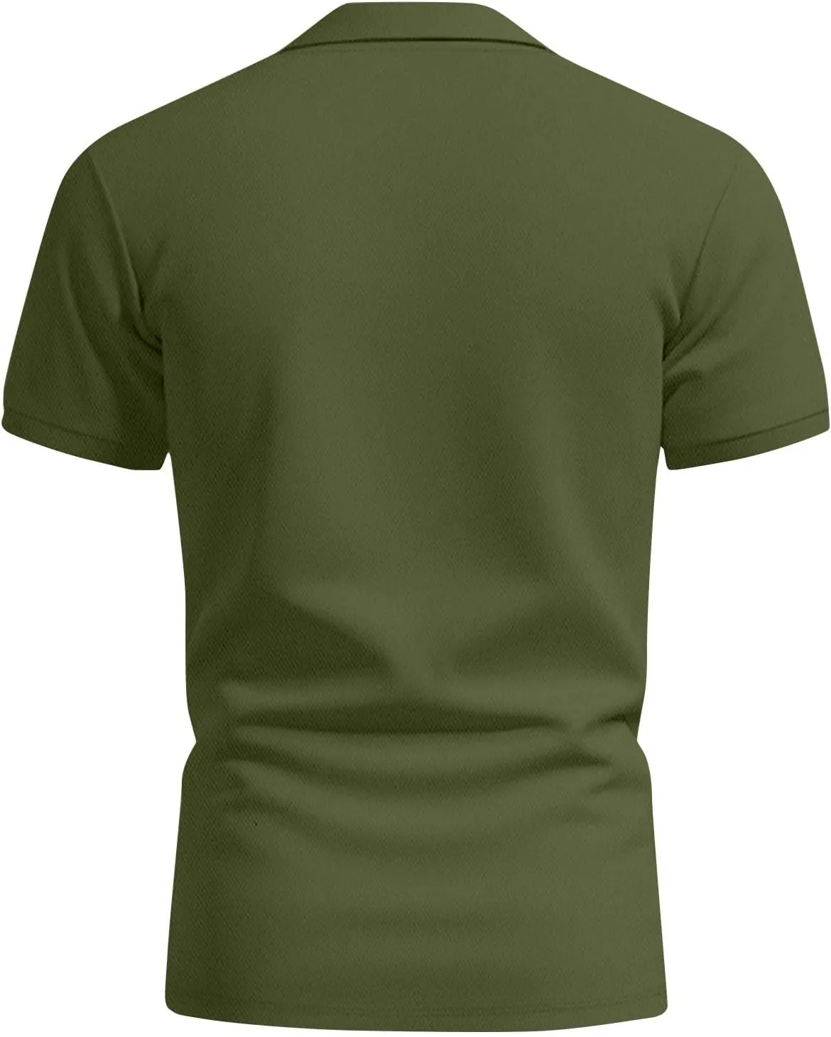 RTRDE Men's Casual Golf Shirts Short Sleeve Solid Color Business Casual Work Collared Shirts with Pocket Polos, M-5XL