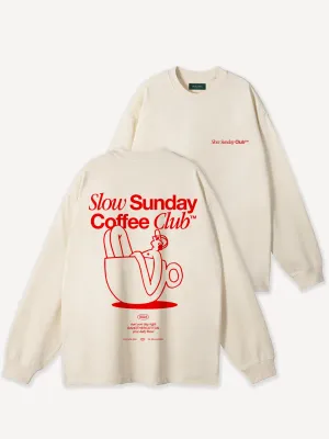 Slow Sunday Coffee Club Oversize Longsleeve