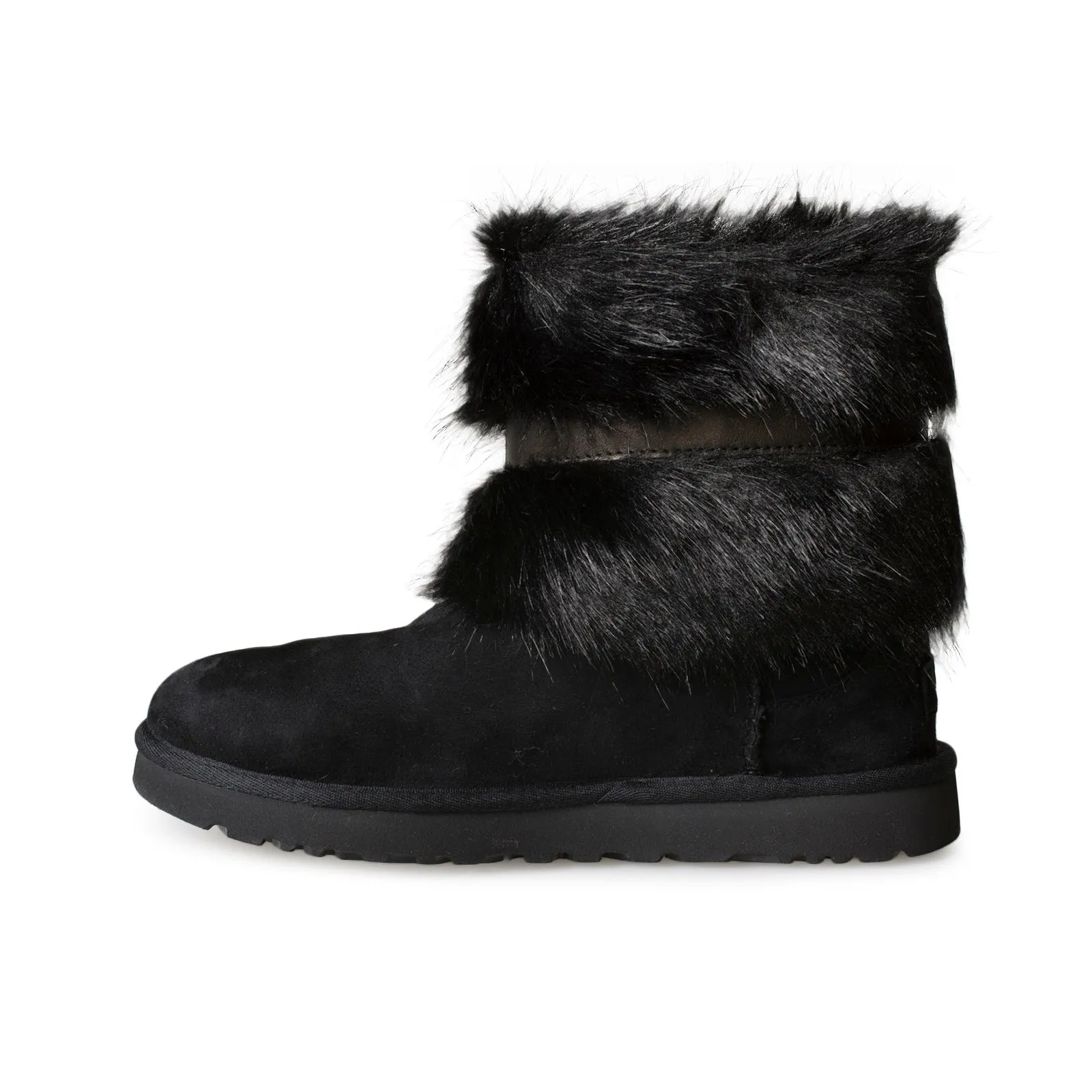 Black UGG Womens Classic Buckle Mini Boots - Miniimize & Optimize
