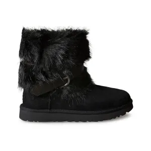 Black UGG Womens Classic Buckle Mini Boots - Miniimize & Optimize