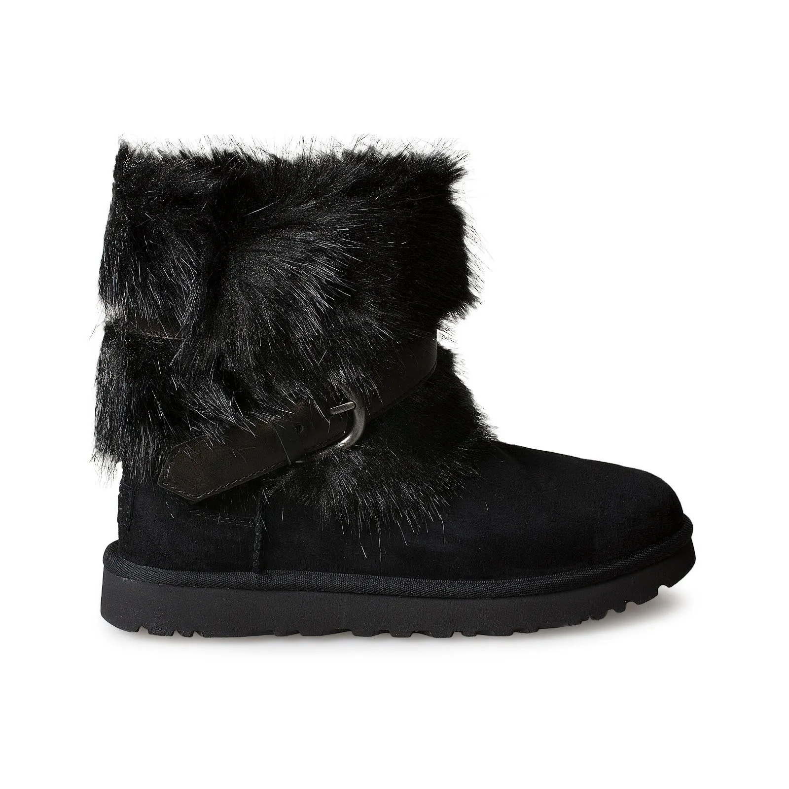 Black UGG Womens Classic Buckle Mini Boots - Miniimize & Optimize