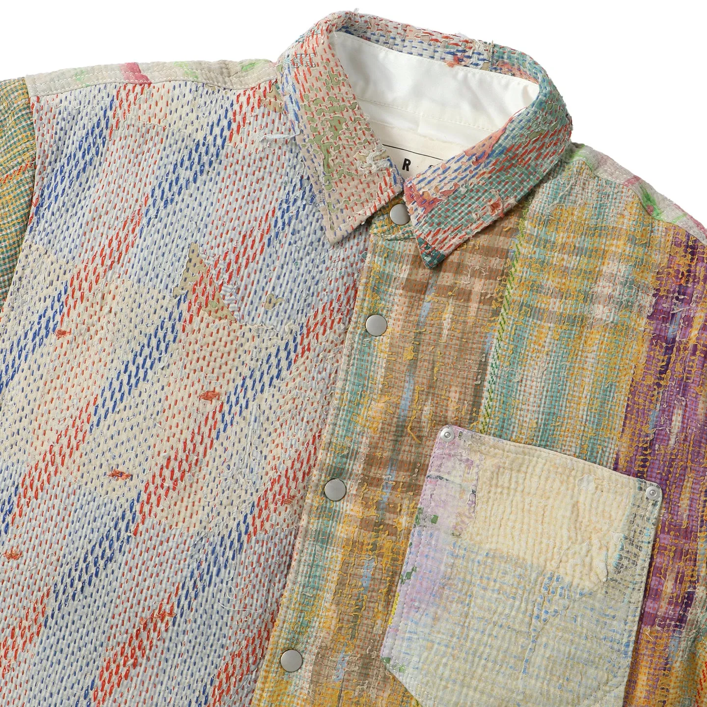 VINTAGE KANTHA QUILT DOWN SHIRTS