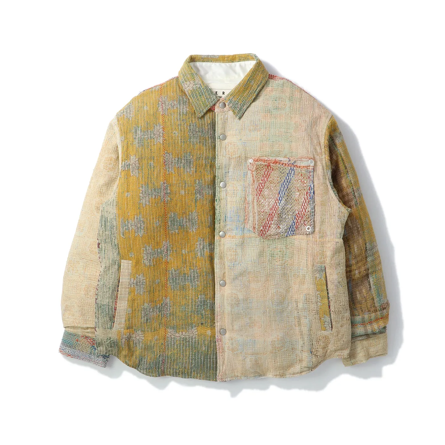 VINTAGE KANTHA QUILT DOWN SHIRTS