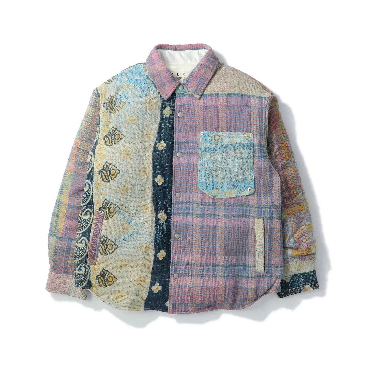 VINTAGE KANTHA QUILT DOWN SHIRTS