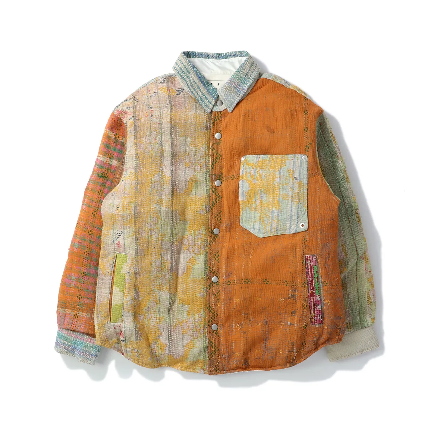 VINTAGE KANTHA QUILT DOWN SHIRTS