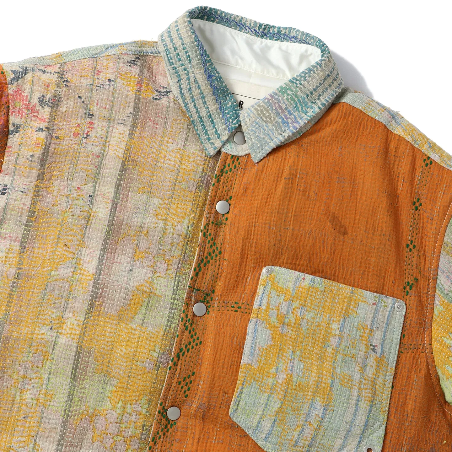 VINTAGE KANTHA QUILT DOWN SHIRTS