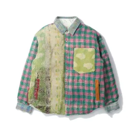VINTAGE KANTHA QUILT DOWN SHIRTS