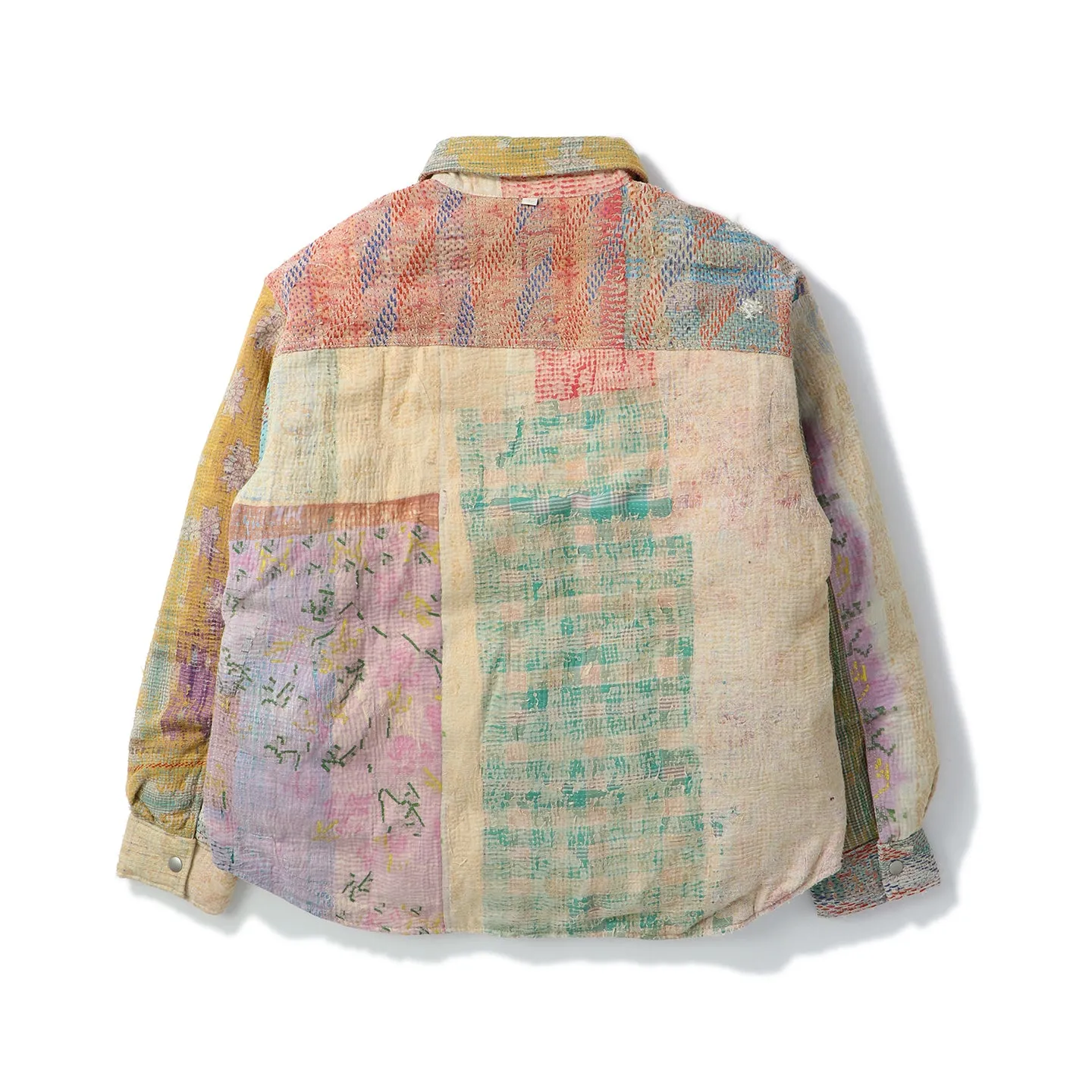 VINTAGE KANTHA QUILT DOWN SHIRTS