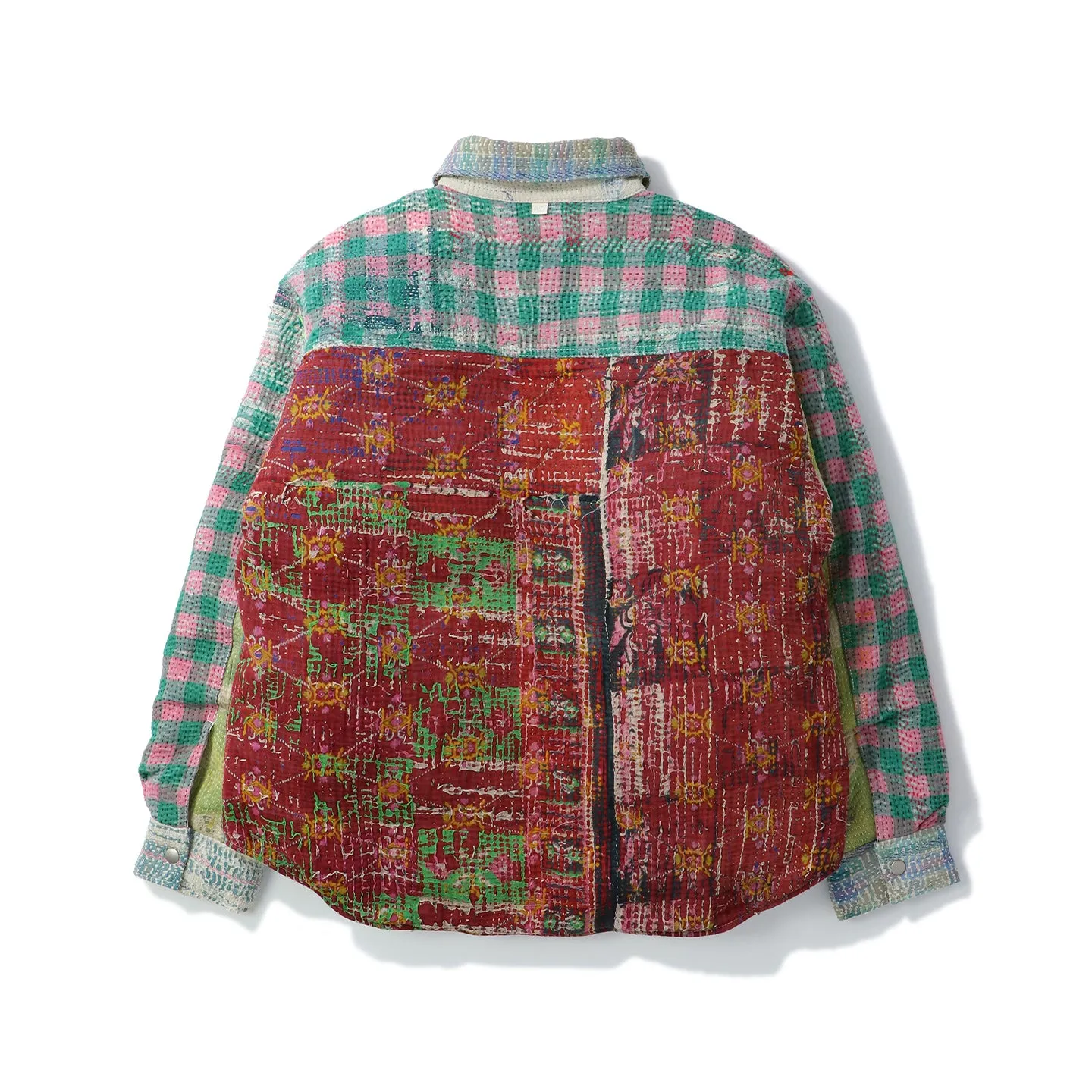 VINTAGE KANTHA QUILT DOWN SHIRTS