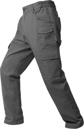 wantdo Men's Work Pants Stretch Flex Utility Cargo Tactical Pants for Men Lightweight Outdoor Hiking Pants