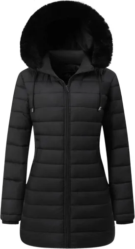 Women's Waterproof Long Puffer Jacket Thickened Down Jacket Warm Winter Coat