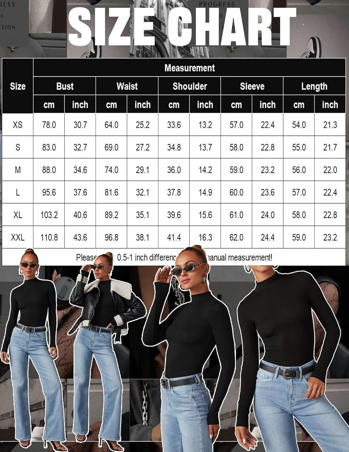 Zeagoo Womens Long Sleeve Shirts Mock Neck Basic Slim Fitted Tops Lightweight Stretch Base Layer T-Shirt